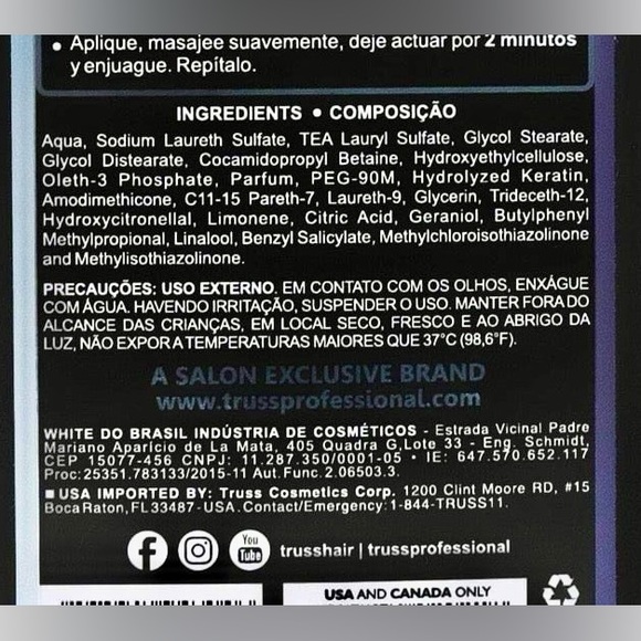 TRUSS Ultra Hydration Humidity Resistant Moisturizing Hair Conditioner Dry Care - Picture 11 of 12